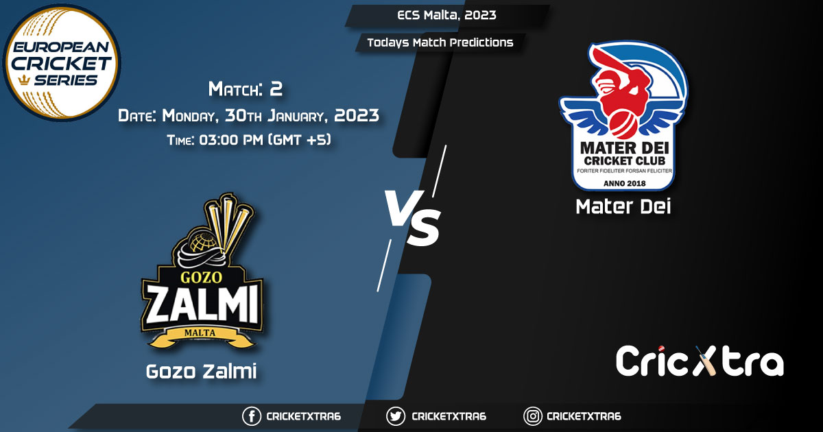 ECS Malta, 2023, GZZ vs MTD 2nd Match Prediction, Fantasy Cricket Tips, Pitch Report and Injury Update
