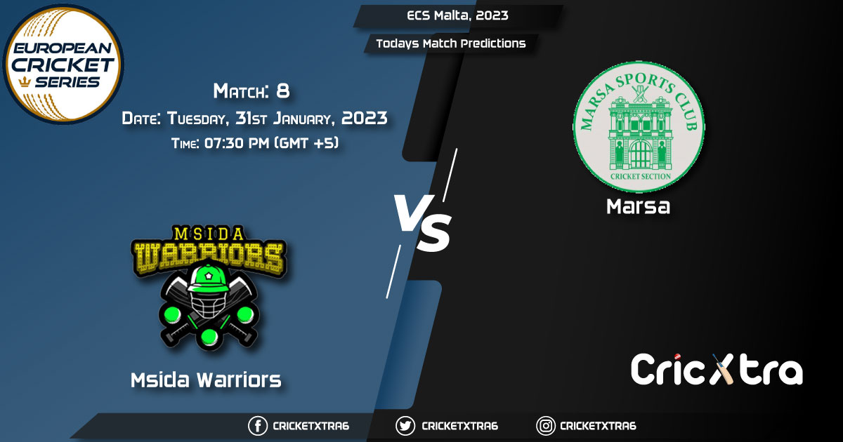 ECS Malta, 2023, MSW vs MAR 8th Match Prediction, Fantasy Cricket Tips, Pitch Report and Injury Update