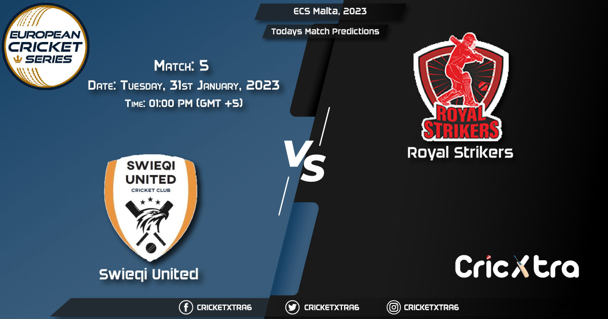 ECS Malta, 2023, SWU vs RST 5th Match Prediction, Fantasy Cricket Tips, Pitch Report and Injury Update