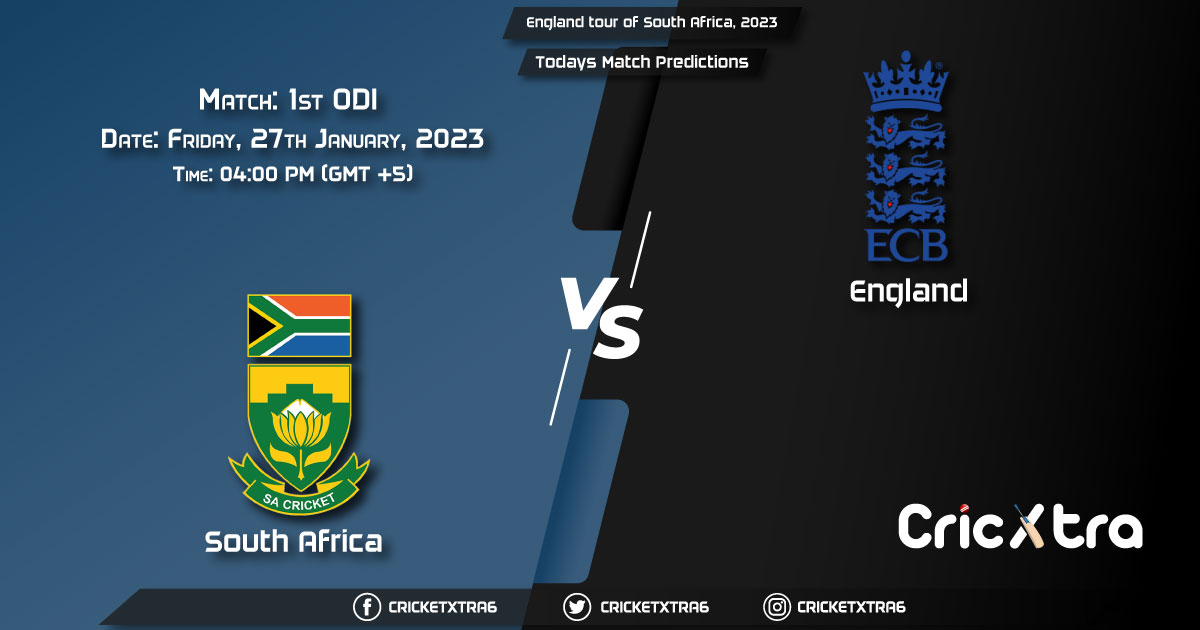 England tour of South Africa, 2023, SA vs ENG 1st ODI Match Prediction, Fantasy Cricket Tips, Pitch Report and Injury Update