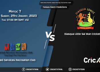 Hong Kong Premier League One-Day Tournament, 2023, USRC vs DLSW 7th Match Prediction, Fantasy Cricket Tips, Pitch Report and Injury Update