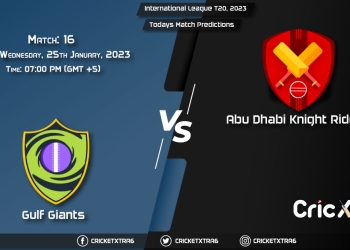 International League T20, 2023, GG vs ADKR 16th Match Prediction, Fantasy Cricket Tips, Pitch Report and Injury Update