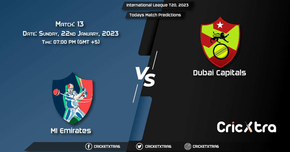 International League T20, 2023, MIE vs DC 13th Match Prediction, Fantasy Cricket Tips, Pitch Report and Injury Update