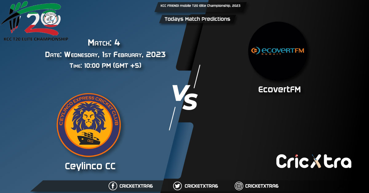 KCC FRiENDi mobile T20 Elite Championship, 2023, CECC vs ETF 4th Match Prediction, Fantasy Cricket Tips, Pitch Report and Injury Update