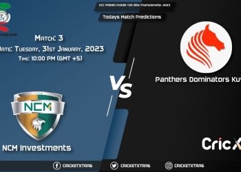 KCC FRiENDi mobile T20 Elite Championship, 2023, NCMI vs PDK 3rd Match Prediction, Fantasy Cricket Tips, Pitch Report and Injury Update