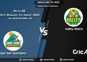 Nature Isle T10, 2023, SSS vs VHK 28th Match Prediction, Fantasy Cricket Tips, Pitch Report and Injury Update
