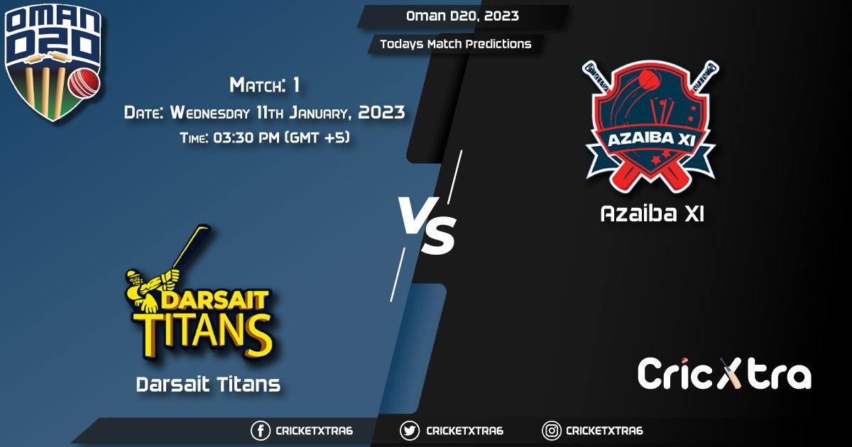 Oman D20, 2023, DAT vs AZA 1st Prediction, Fantasy Cricket Tips, Pitch Report and Injury Update