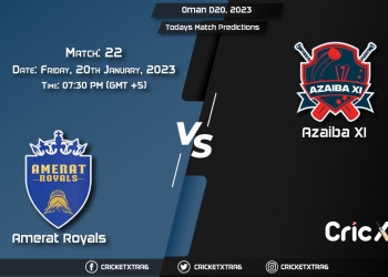 Oman D20 League, 2023, AMR vs AZA 22nd Match Prediction, Fantasy Cricket Tips, Pitch Report and Injury Update