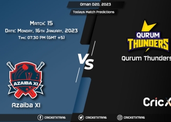 Oman D20 League, 2023, AZA vs QUT 15th Match Prediction, Fantasy Cricket Tips, Pitch Report and Injury Update