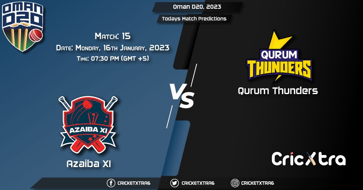 Oman D20 League, 2023, AZA vs QUT 15th Match Prediction, Fantasy Cricket Tips, Pitch Report and Injury Update