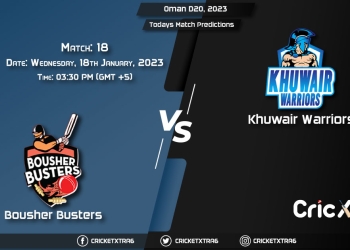 Oman D20 League, 2023, BOB vs KHW 18th Match Prediction, Fantasy Cricket Tips, Pitch Report and Injury Update
