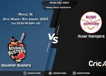 Oman D20 League, 2023, BOB vs RUR 14th Match Prediction, Fantasy Cricket Tips, Pitch Report and Injury Update