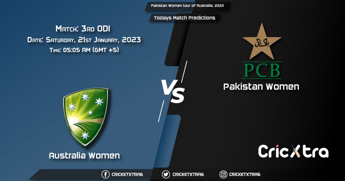 Pakistan Women tour of Australia, 2023, AUS-W vs PAK-W 3rd ODI Match Prediction, Fantasy Cricket Tips, Pitch Report and Injury Update