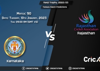 Ranji Trophy, 202223, KAR vs RJS 90th Match Prediction, Fantasy Cricket Tips, Pitch Report and Injury Update