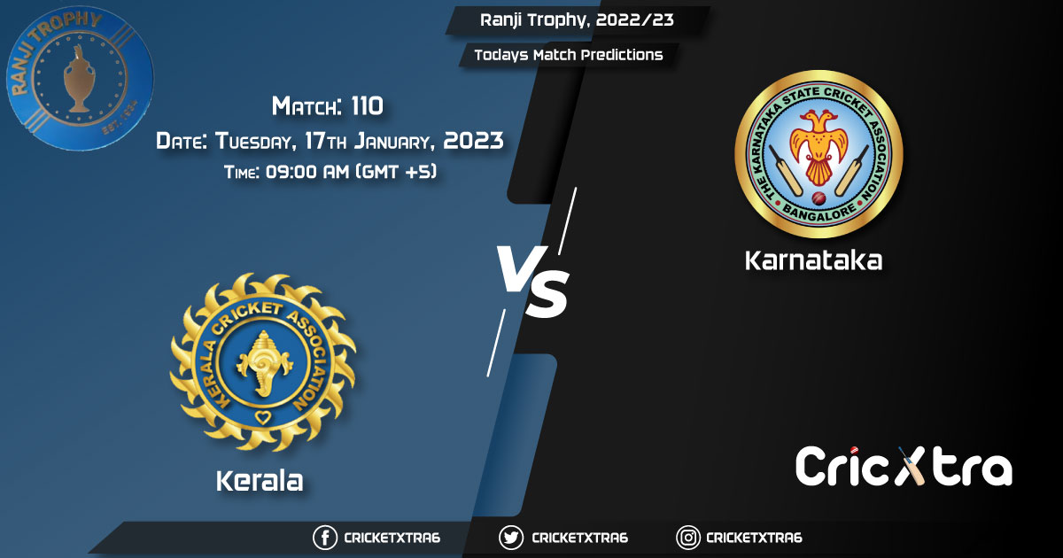 Ranji Trophy, 202223, KER vs KAR 110th Match Prediction, Fantasy Cricket Tips, Pitch Report and Injury Update