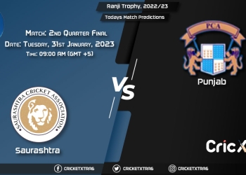 Ranji Trophy, 202223, SAU vs PUN 2nd Quarter Final Match Prediction, Fantasy Cricket Tips, Pitch Report and Injury Update