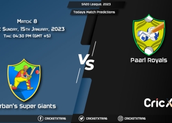 SA20 League, 2023, DSG vs PR 8th Prediction, Fantasy Cricket Tips, Pitch Report and Injury Update