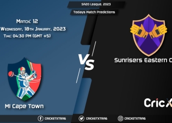 SA20 League, 2023, MICT vs SUNE 12th Prediction, Fantasy Cricket Tips, Pitch Report and Injury Update