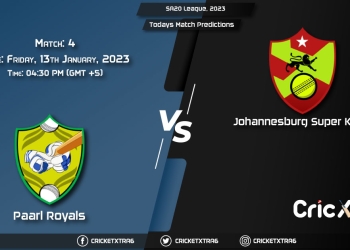 SA20 League, 2023, PR vs JSK 4th Prediction, Fantasy Cricket Tips, Pitch Report and Injury Update