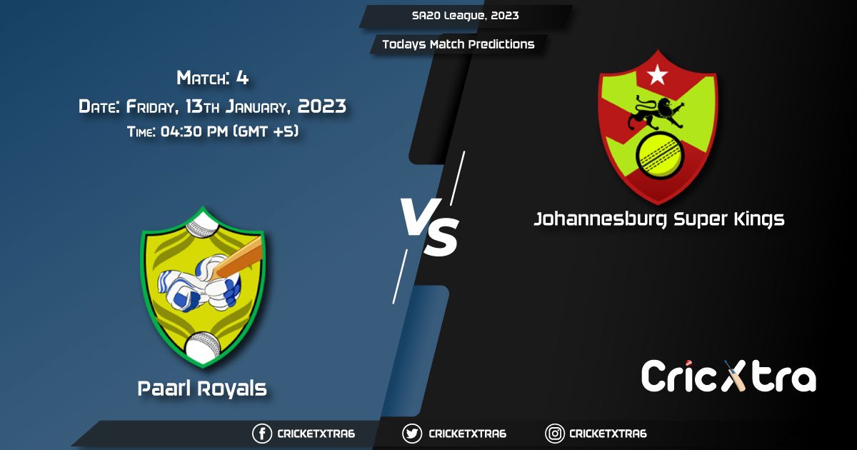 SA20 League, 2023, PR vs JSK 4th Prediction, Fantasy Cricket Tips, Pitch Report and Injury Update