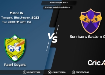 SA20 League, 2023, PR vs SUNE 14th Prediction, Fantasy Cricket Tips, Pitch Report and Injury Update