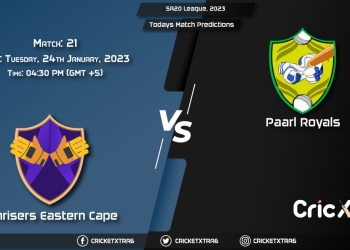 SA20 League, 2023, SUNE vs PR 21st Prediction, Fantasy Cricket Tips, Pitch Report and Injury Update