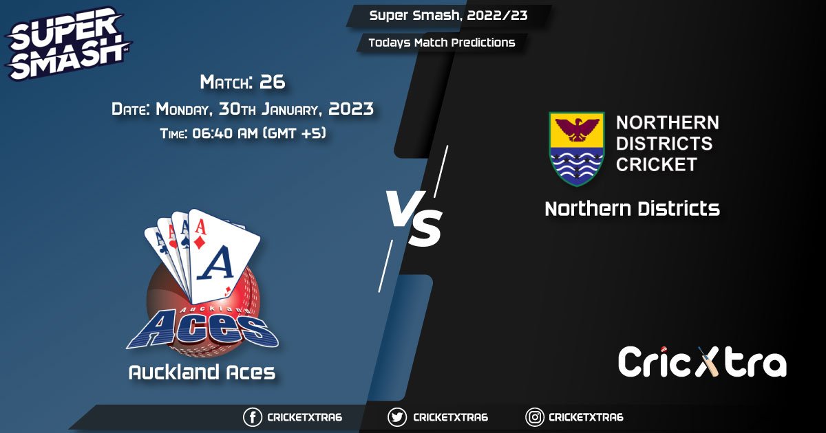 Super Smash, 202223, AA vs ND 26th Match Prediction, Fantasy Cricket Tips, Pitch Report and Injury Update