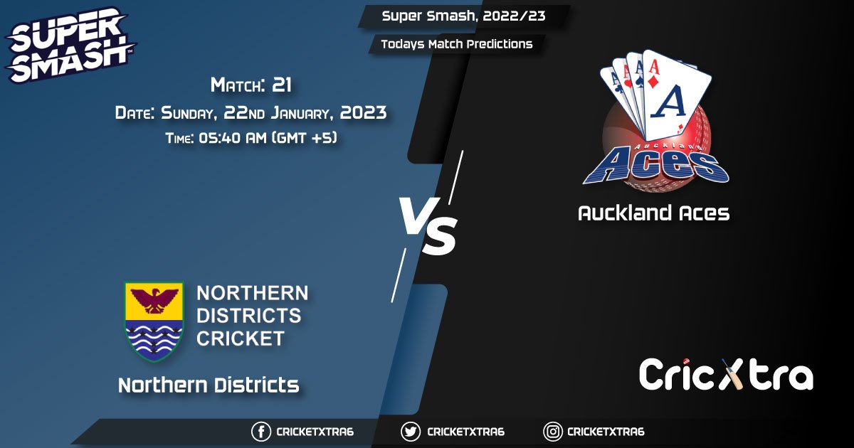 Super Smash, 202223, ND vs AA 21st Match Prediction, Fantasy Cricket Tips, Pitch Report and Injury Update