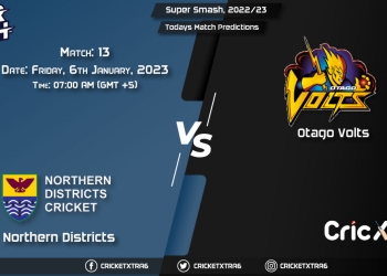 Super Smash, 202223, ND vs OV 13th Match Prediction, Fantasy Cricket Tips, Pitch Report and Injury Update