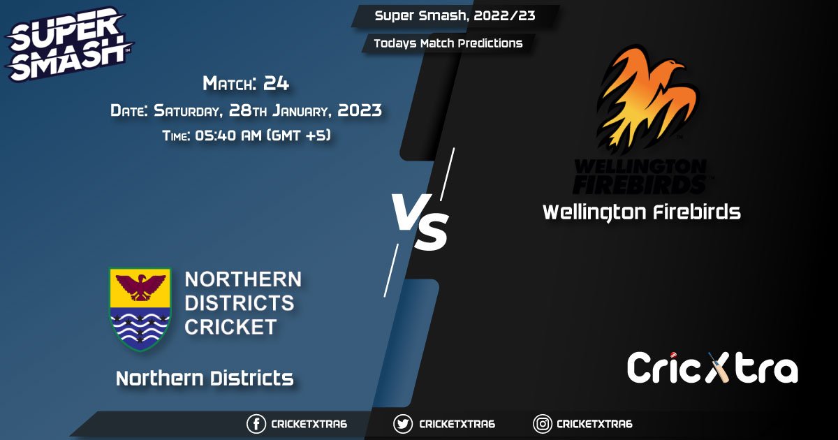Super Smash, 202223, ND vs WF 24th Match Prediction, Fantasy Cricket Tips, Pitch Report and Injury Update