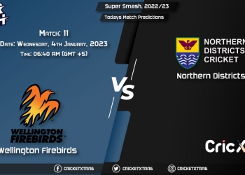 Super Smash, 202223, WF vs ND 11th Match Prediction, Fantasy Cricket Tips, Pitch Report and Injury Update