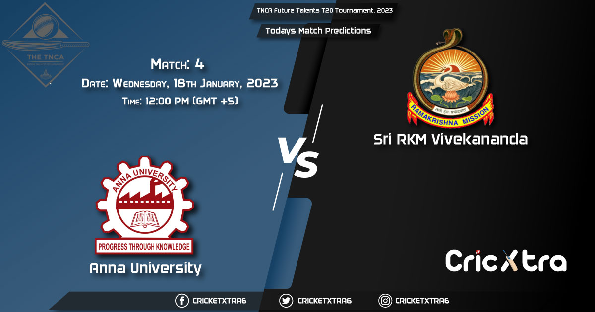 TNCA Future Talents T20 Tournament, 2023, ANU vs SRV 4th Match Prediction, Fantasy Cricket Tips, Pitch Report and Injury Update