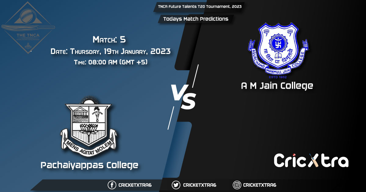 TNCA Future Talents T20 Tournament, 2023, PAC vs AJC 5th Match Prediction, Fantasy Cricket Tips, Pitch Report and Injury Update