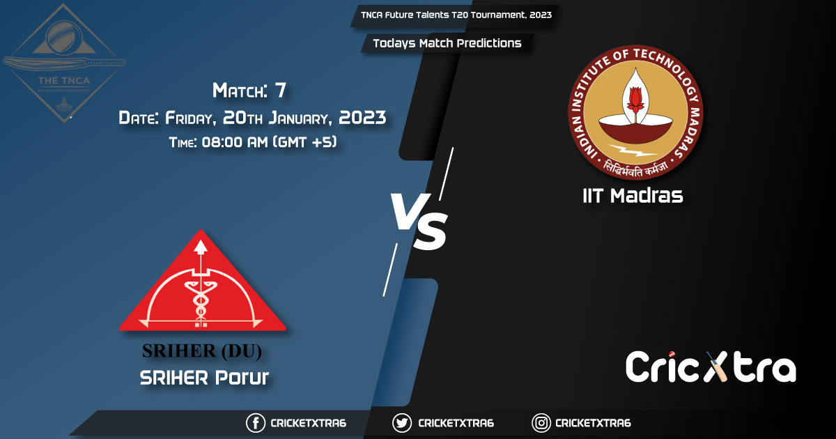 TNCA Future Talents T20 Tournament, 2023, SRP vs IIT 7th Match Prediction, Fantasy Cricket Tips, Pitch Report and Injury Update
