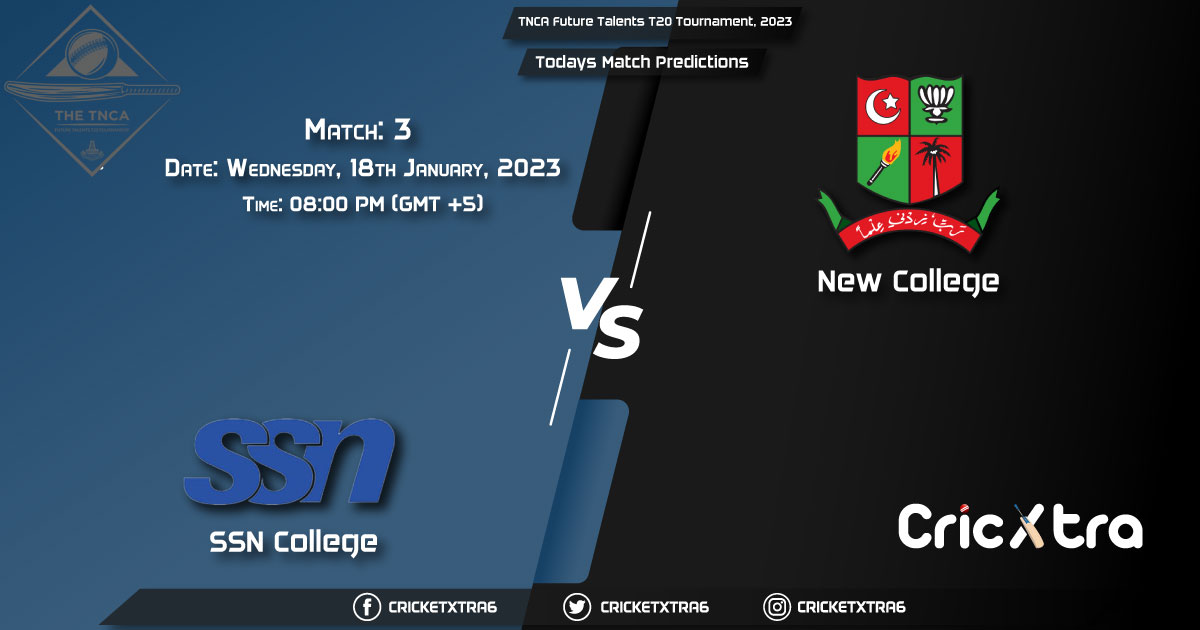 TNCA Future Talents T20 Tournament, 2023, SSC vs NEC 3rd Match Prediction, Fantasy Cricket Tips, Pitch Report and Injury Update