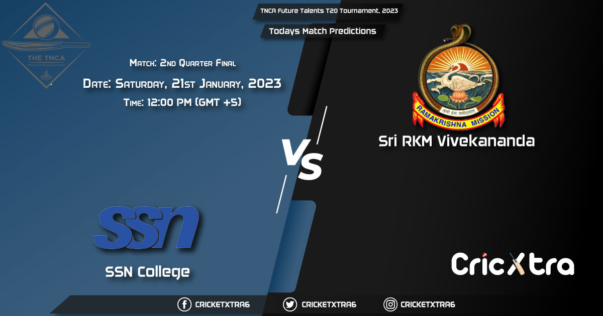 TNCA Future Talents T20 Tournament, 2023, SSC vs SRV 2nd Quarter Final Match Prediction, Fantasy Cricket Tips, Pitch Report and Injury Update