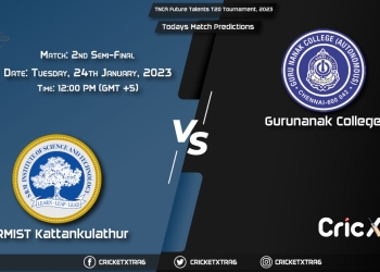 TNCA Future Talents T20 Tournament, 2023, STK vs GUN 2nd Semi-Final Match Prediction, Fantasy Cricket Tips, Pitch Report and Injury Update