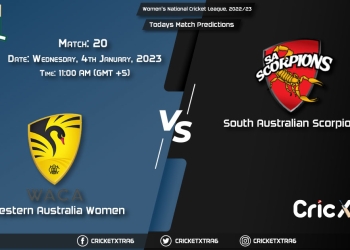 Women's National Cricket League, 202223, WA-W vs SAU-W 20th Match Prediction, Fantasy Cricket Tips, Pitch Report and Injury Update