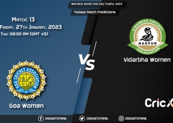 Womens Senior One Day Trophy, 2023, GOA-W vs VID-W 13th Match Prediction, Fantasy Cricket Tips, Pitch Report and Injury Update