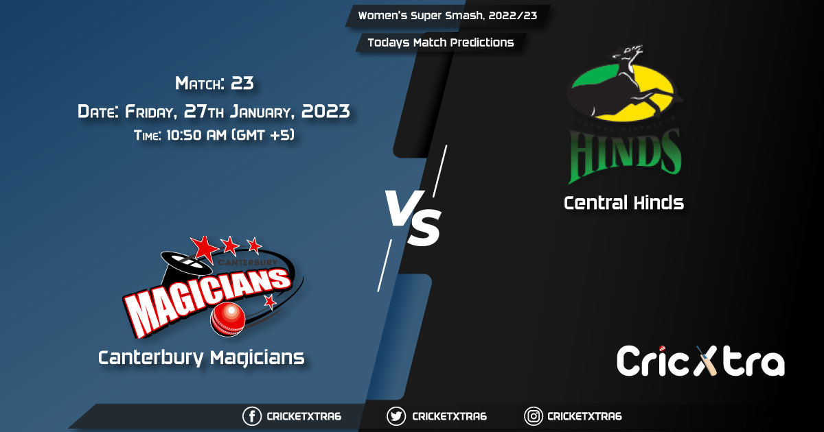 Women's Super Smash, 2022/23, CM-W vs CH-W 23rd Match Prediction, Fantasy Cricket Tips, Pitch Report and Injury Update