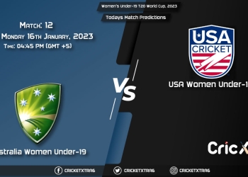 Women's Under-19 T20 World Cup, 2023, AU-W U19 vs USA-W U19 12th Match Prediction, Fantasy Cricket Tips, Pitch Report and Injury Update