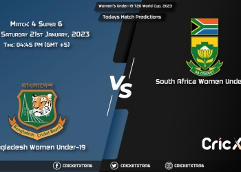 Women's Under-19 T20 World Cup, 2023, BAN-WU19 vs SA-WU19 Super 6 - Match 4 Prediction, Fantasy Cricket Tips, Pitch Report and Injury Update