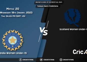 Women's Under-19 T20 World Cup, 2023, IND-W U19 vs SCO-W U19 20th Match Prediction, Fantasy Cricket Tips, Pitch Report and Injury Update