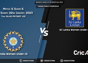 Women's Under-19 T20 World Cup, 2023, IND-WU19 vs SL-WU19 Super 6 - Match 6 Prediction, Fantasy Cricket Tips, Pitch Report and Injury Update