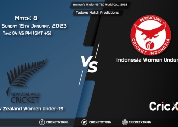 Women's Under-19 T20 World Cup, 2023, NZ-WU19 vs INA-WU19 8th Match Prediction, Fantasy Cricket Tips, Pitch Report and Injury Update