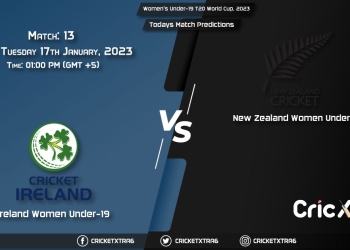 Women's Under-19 T20 World Cup, 2023, NZ-WU19 vs IRE-WU19 13th Match Prediction, Fantasy Cricket Tips, Pitch Report and Injury Update