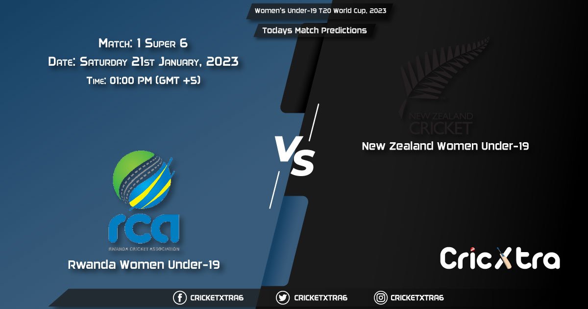 Women's Under-19 T20 World Cup, 2023, RWA-WU19 vs NZ-WU19 Super 6 - Match 1 Prediction, Fantasy Cricket Tips, Pitch Report and Injury Update