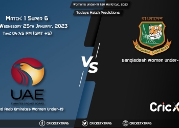Women's Under-19 T20 World Cup, 2023, UAE-W U19 vs BAN-W U19 Super 6 - Match 11 Prediction, Fantasy Cricket Tips, Pitch Report and Injury Update