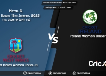 Women's Under-19 T20 World Cup, 2023, WI-W U19 vs IRE-WU19 6th Match Prediction, Fantasy Cricket Tips, Pitch Report and Injury Update