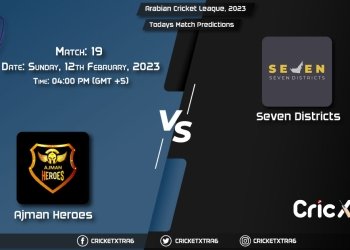 Arabian Cricket League, 2023, AJH vs SVD 19th Match Prediction, Fantasy Cricket Tips, Pitch Report and Injury Update
